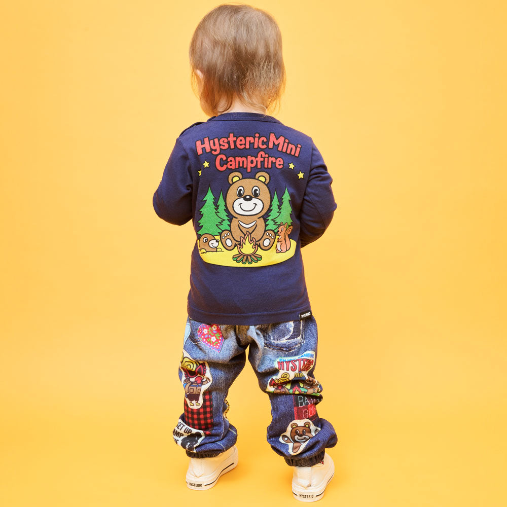 NIGHT TIME FRIENDS&CAMP BEAR 長袖Tシャツ