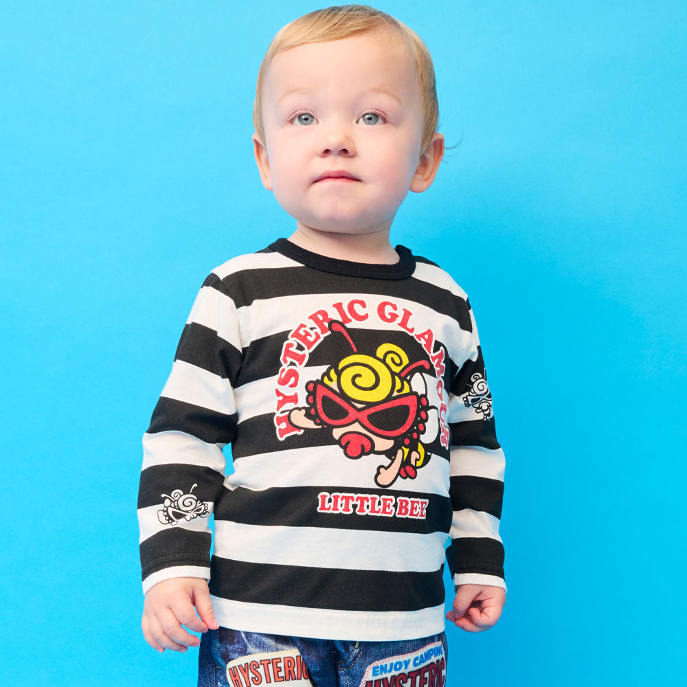 LITTLE BEE ボーダー 長袖Tシャツ