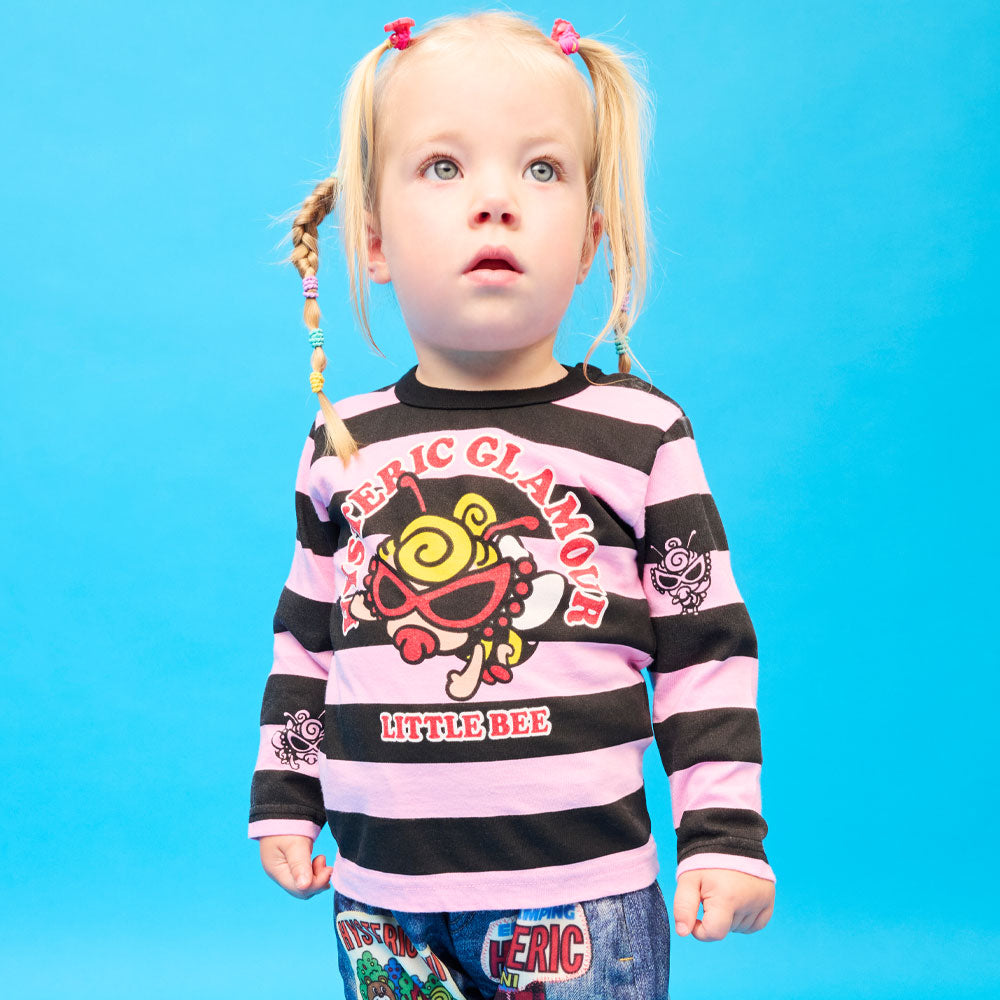 LITTLE BEE ボーダー 長袖Tシャツ