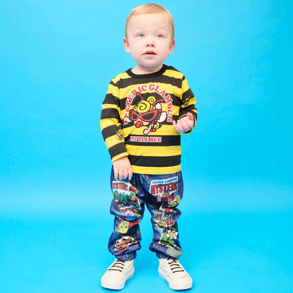 LITTLE BEE ボーダー 長袖Tシャツ