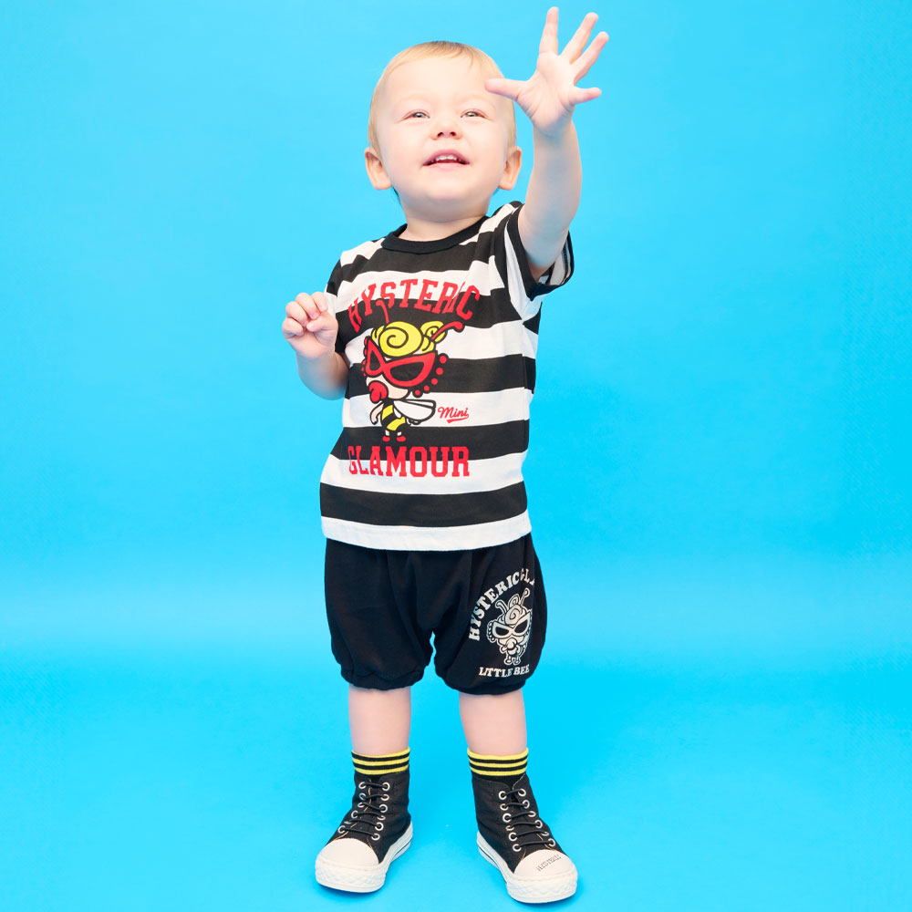 ♡*様 完売品 ヒスミニ LITTLE BEE 羽付き 半袖Tシャツ 90 Hystericmini LITTLE BEE 羽付き 半袖Tシャツ 10；ブラック 16141137