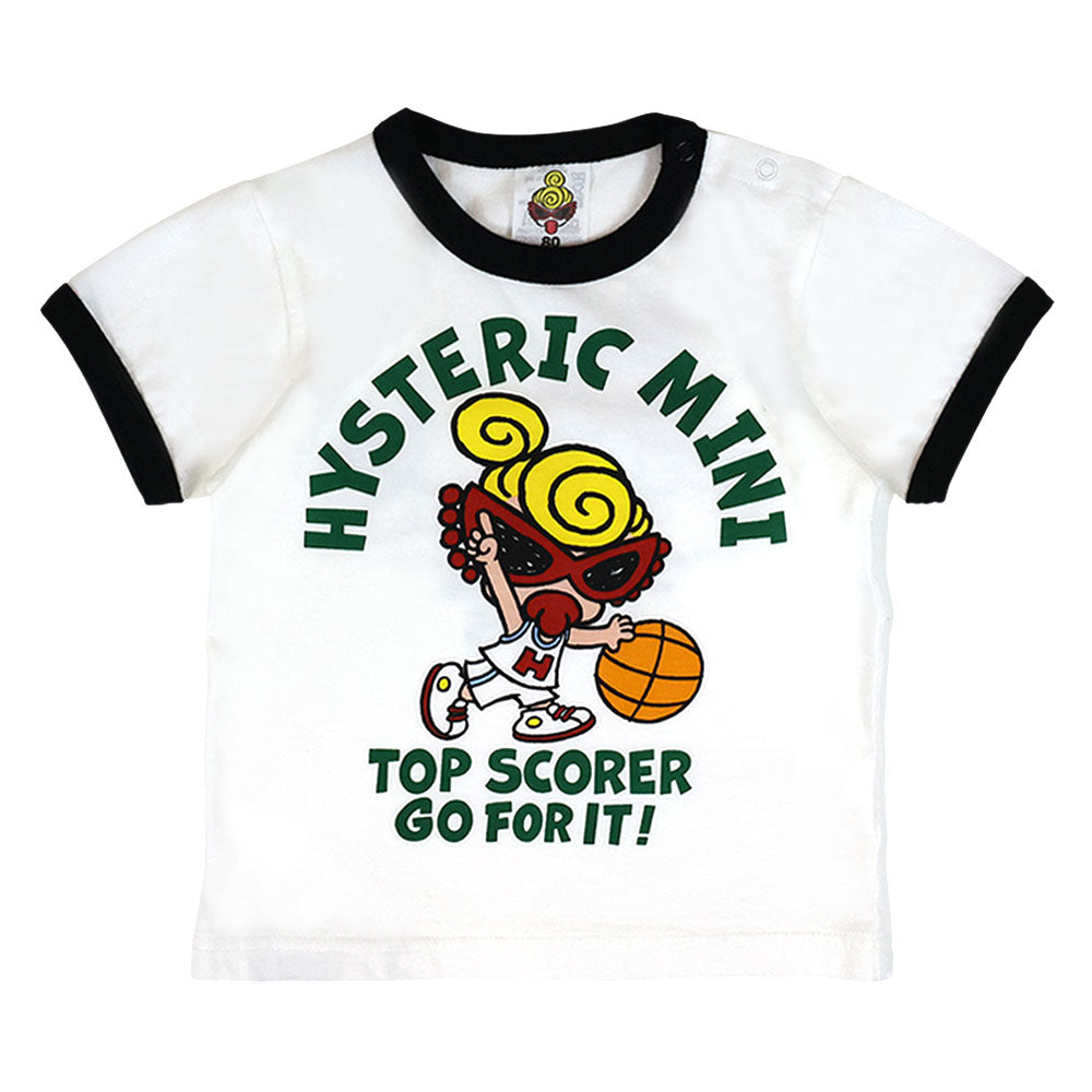 HYSTERIC MINI HOOPS リンガー半袖Tシャツ