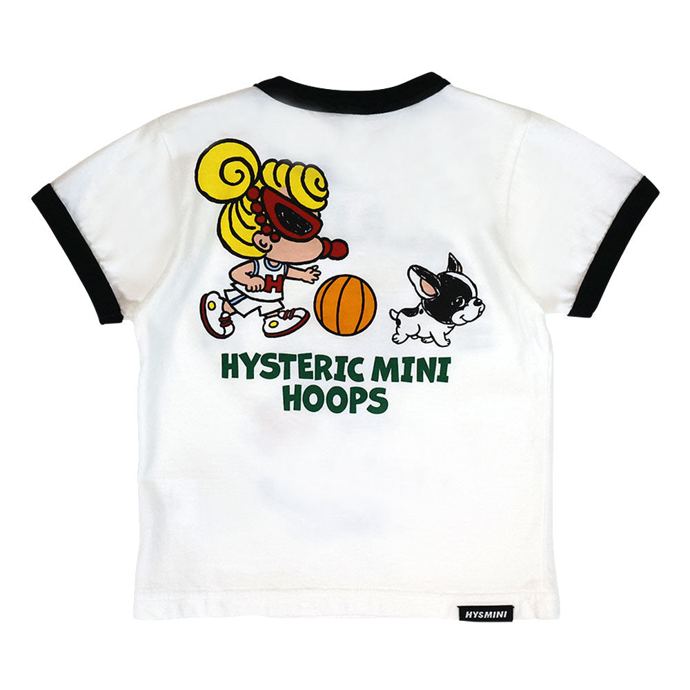 HYSTERIC MINI HOOPS リンガー半袖Tシャツ