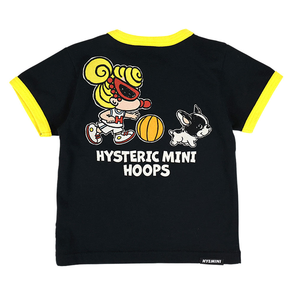 HYSTERIC MINI HOOPS リンガー半袖Tシャツ