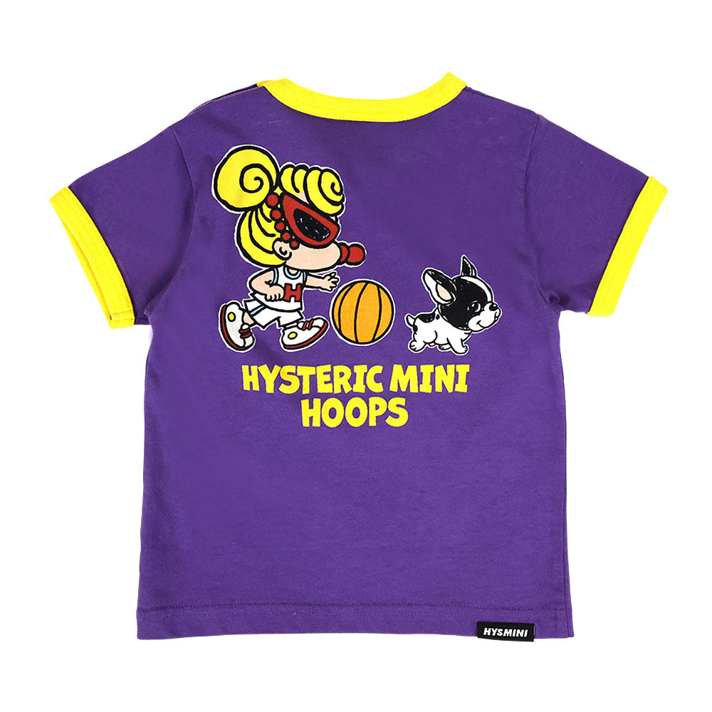 HYSTERIC MINI HOOPS リンガー半袖Tシャツ