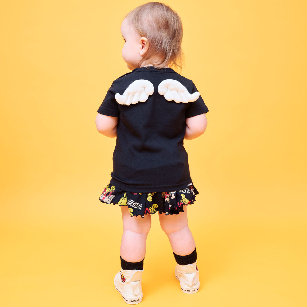 MY FIRST HYSTERIC ANGEL MINI 羽付き長袖Tシャツ　黒 ANGEL MINI 羽付き 半袖Tシャツ – Hystericmini OnlineStore