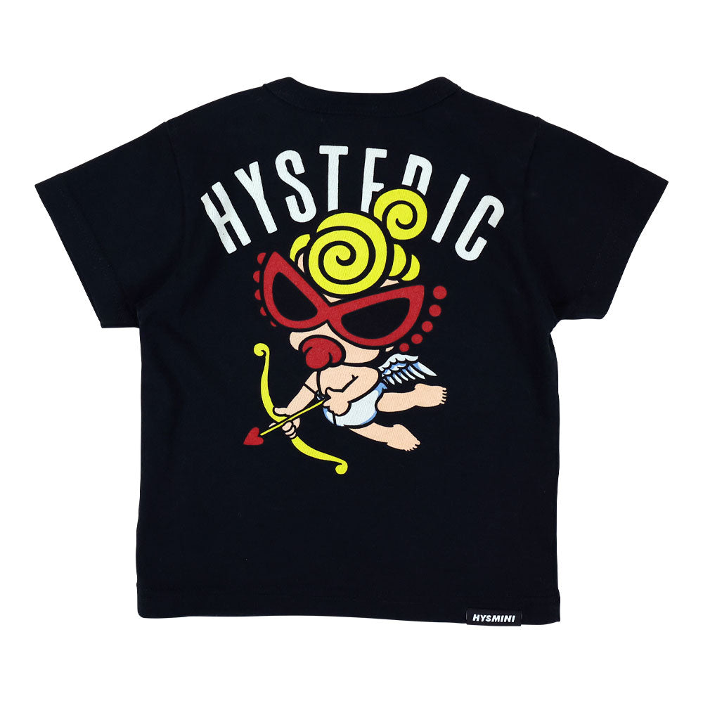 MY FIRST HYSTERIC ANGEL MINI 羽付き長袖Tシャツ　黒 HYSTERIC MINI（ヒステリックミニ） tシャツ MY FIRST HYSTERIC ANGEL
