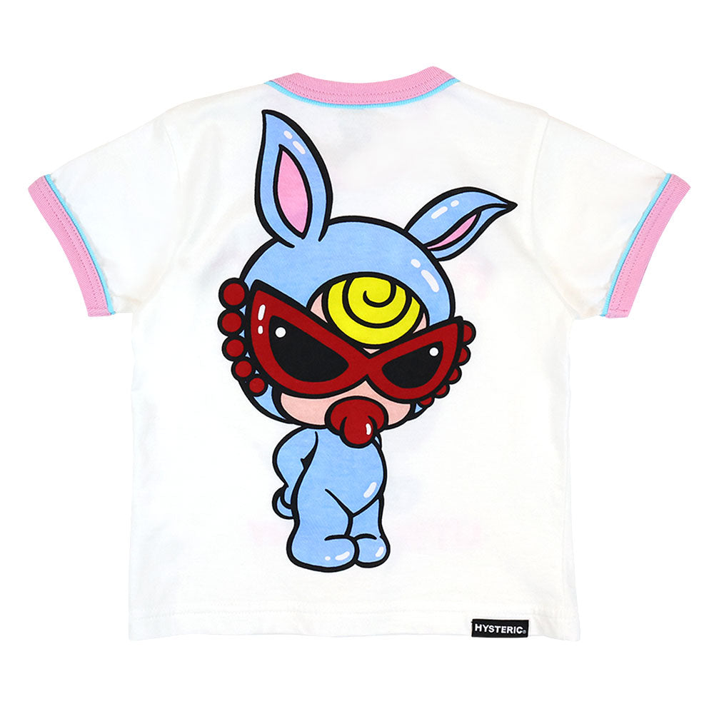LITTLE BUNNY リンガー半袖Tシャツ