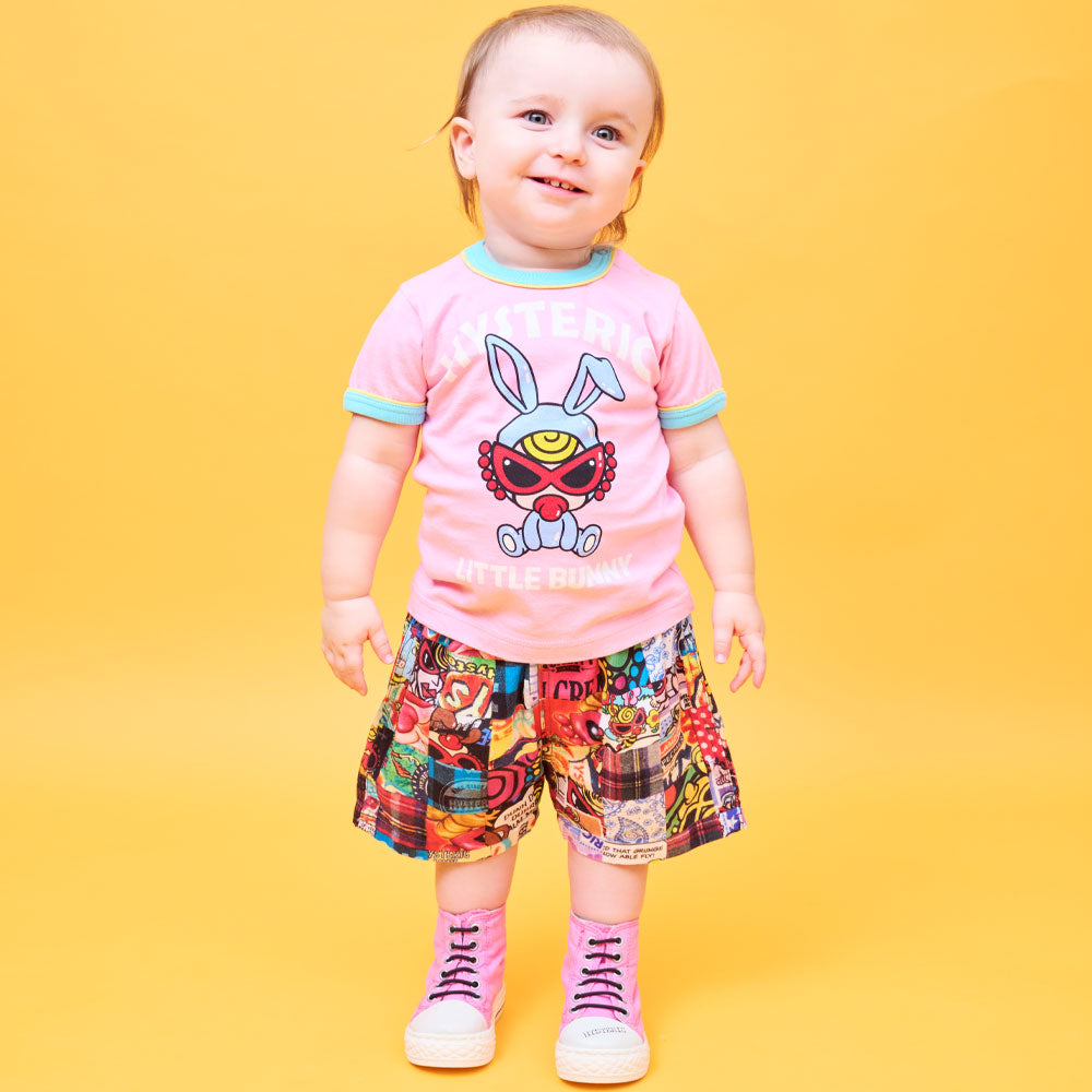 LITTLE BUNNY リンガー半袖Tシャツ