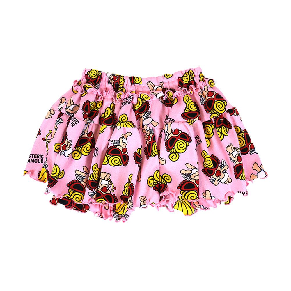 ANGEL MINI総柄 インナーパンツ付き フリルスカート