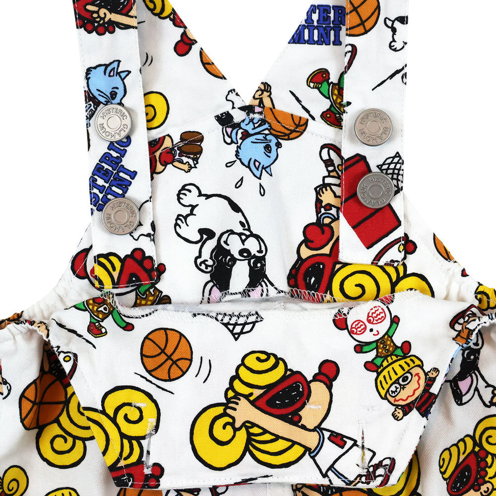 HYSTERIC MINI HOOPS総柄 サロペット