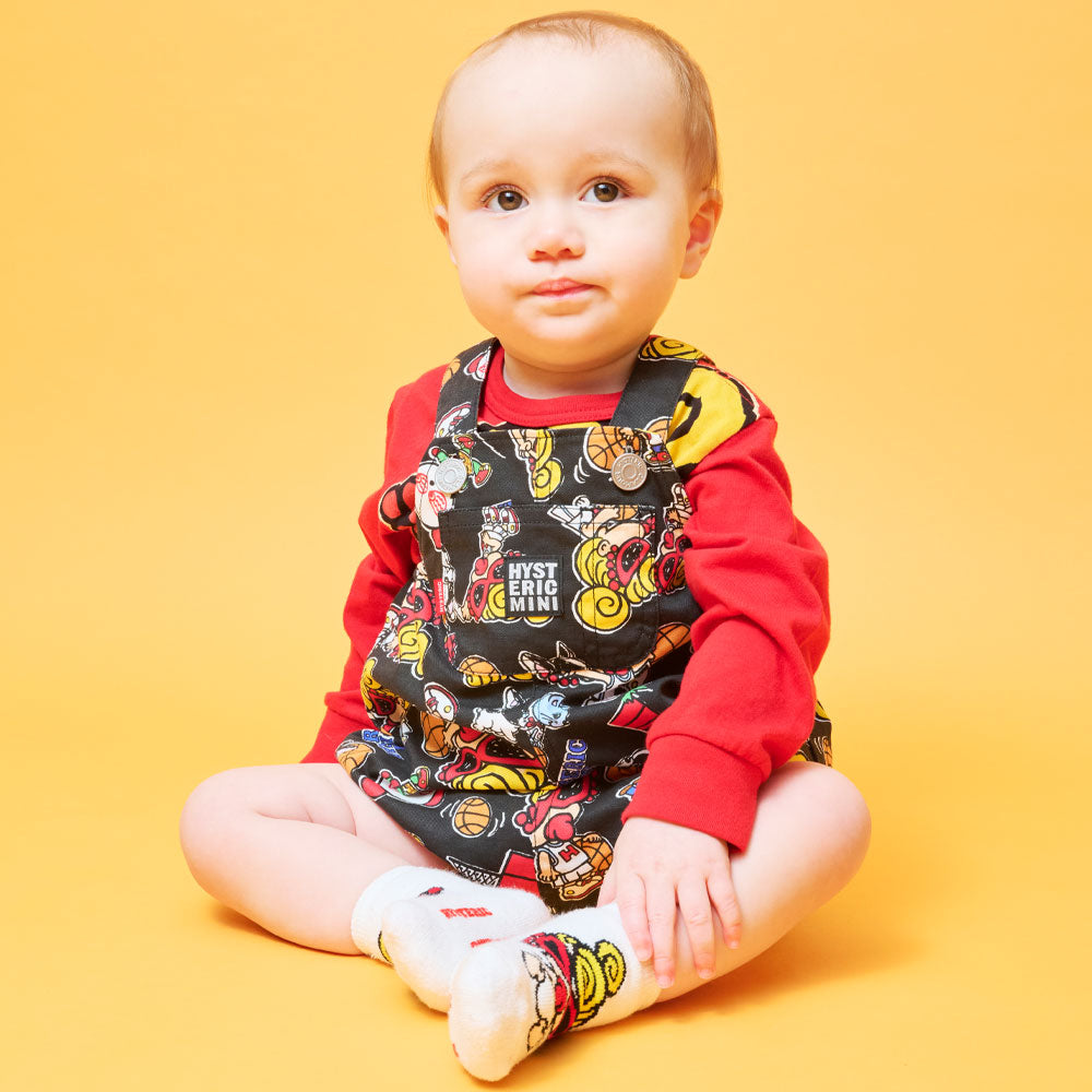 HYSTERIC MINI HOOPS総柄 サロペット