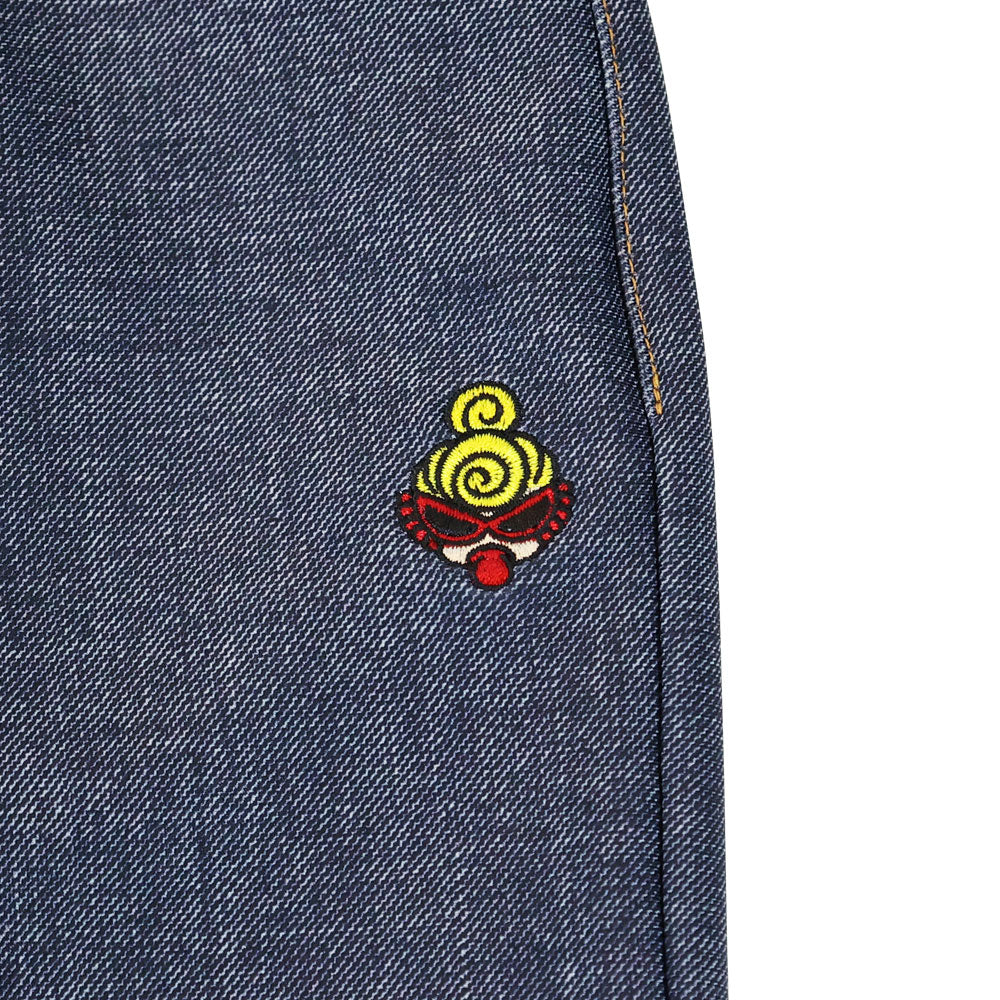 ハイテンションストレッチ DENIMプリント スキニーパンツ