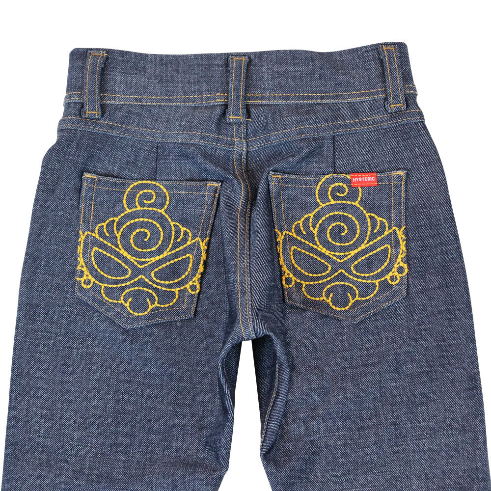 ハイテンションストレッチ DENIMプリント スキニーパンツ