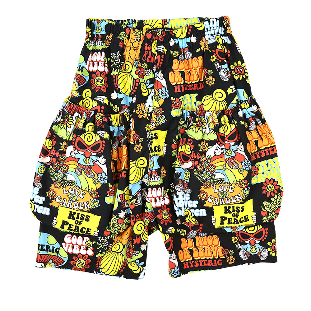 FLOWER CHILDREN総柄 ハーフパンツ