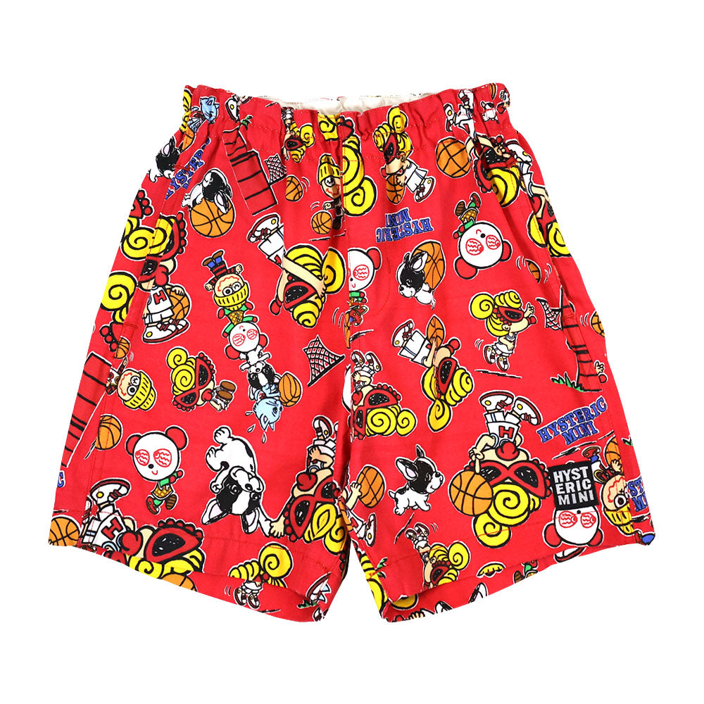 HYSTERIC MINI HOOPS総柄 ハーフパンツ