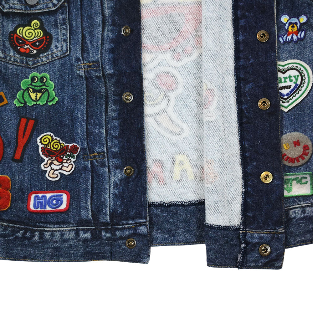 SELFISH BABY マルチPATCH Like a denim Viscotex 裏毛ベスト