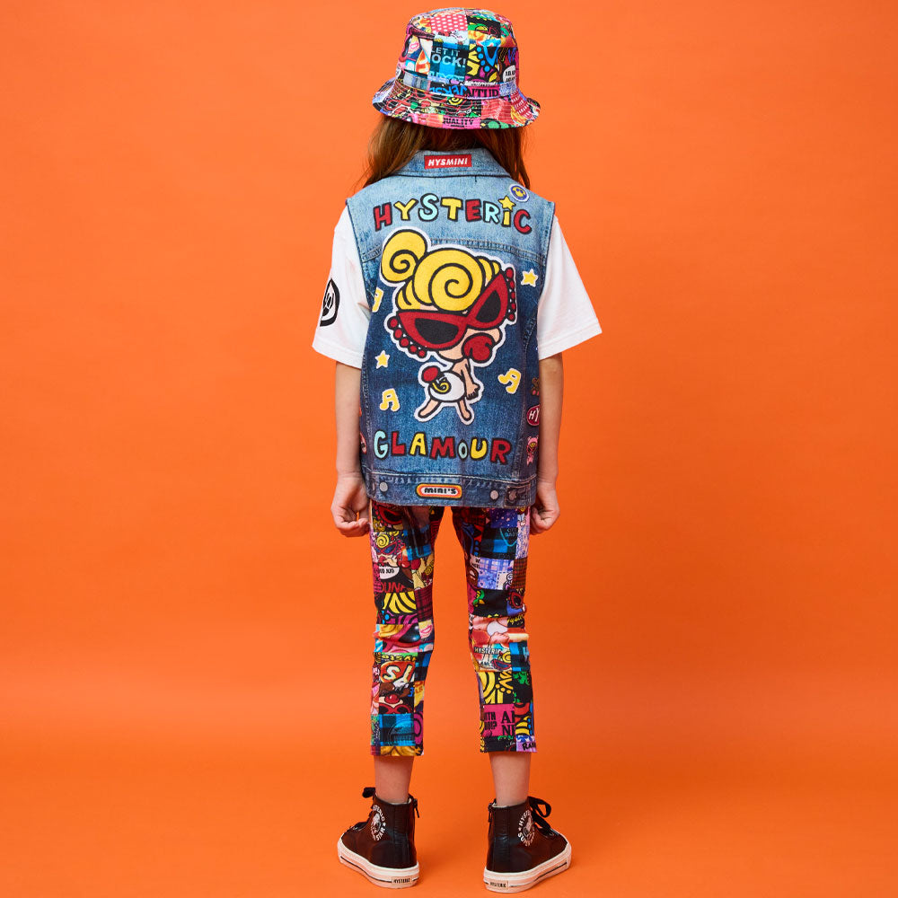 SELFISH BABY マルチPATCH Like a denim Viscotex 裏毛ベスト