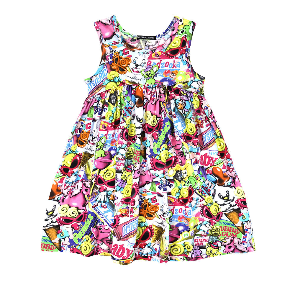 HYSTERIC MINI IN WONDERLAND総柄 Viscotex ワンピース