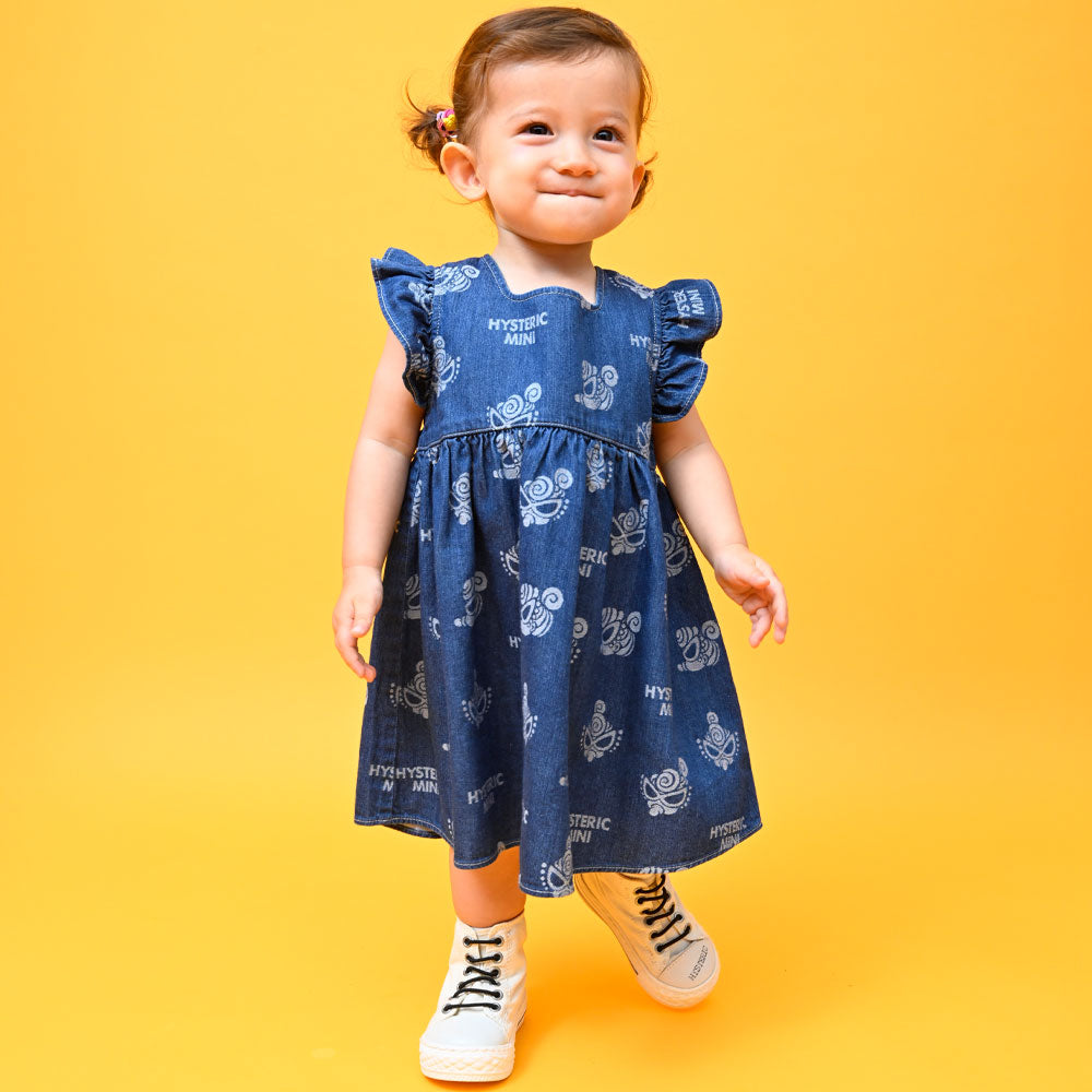 MINI FACE JQ デニムワンピース