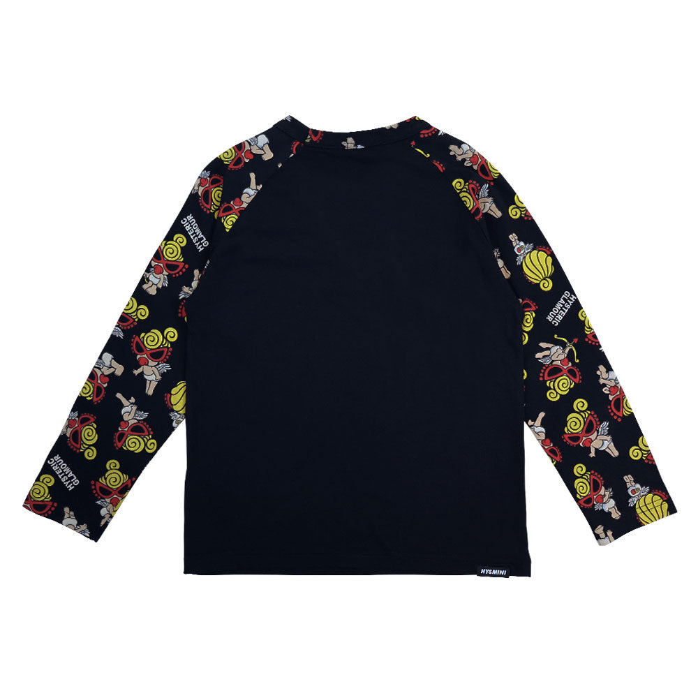 MY FIRST HYSTERIC ANGEL MINI 羽付き長袖Tシャツ　黒 10;ブラック ベビー・キッズ MY FIRST HYSTERIC ANGEL MINI 羽付き長袖