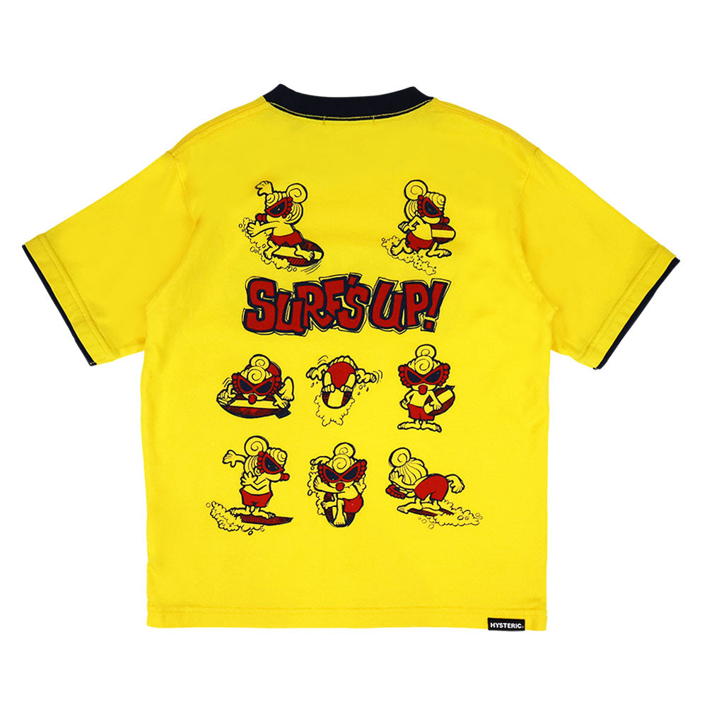 HYSTERIC イエロー Tシャツ 半袖 HYSTERIC GLAMOUR - ヒステリックグラマー ヒスガール Tシャツ 半袖
