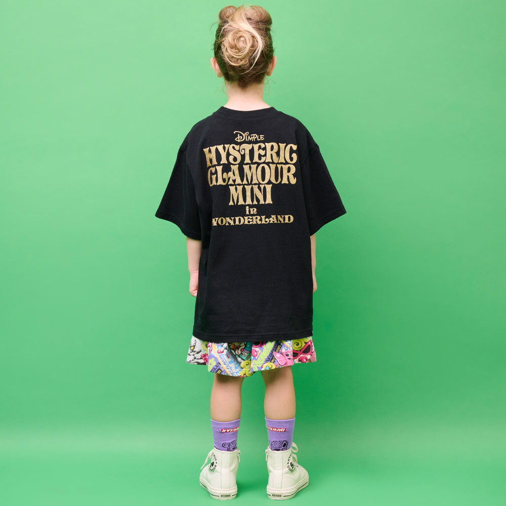 HYSTERIC MINI IN WONDERLAND WITH GLITTER LOGO BIG Tシャツ