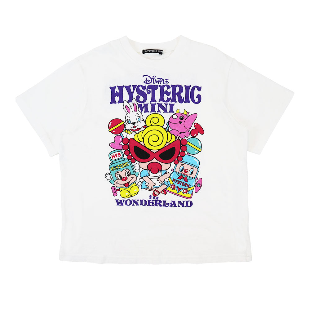 HYSTERIC MINI IN WONDERLAND WITH GLITTER LOGO BIG Tシャツ