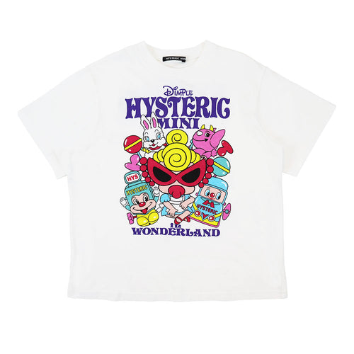 HYSTERIC MINI IN WONDERLAND WITH GLITTER LOGO BIG Tシャツ 