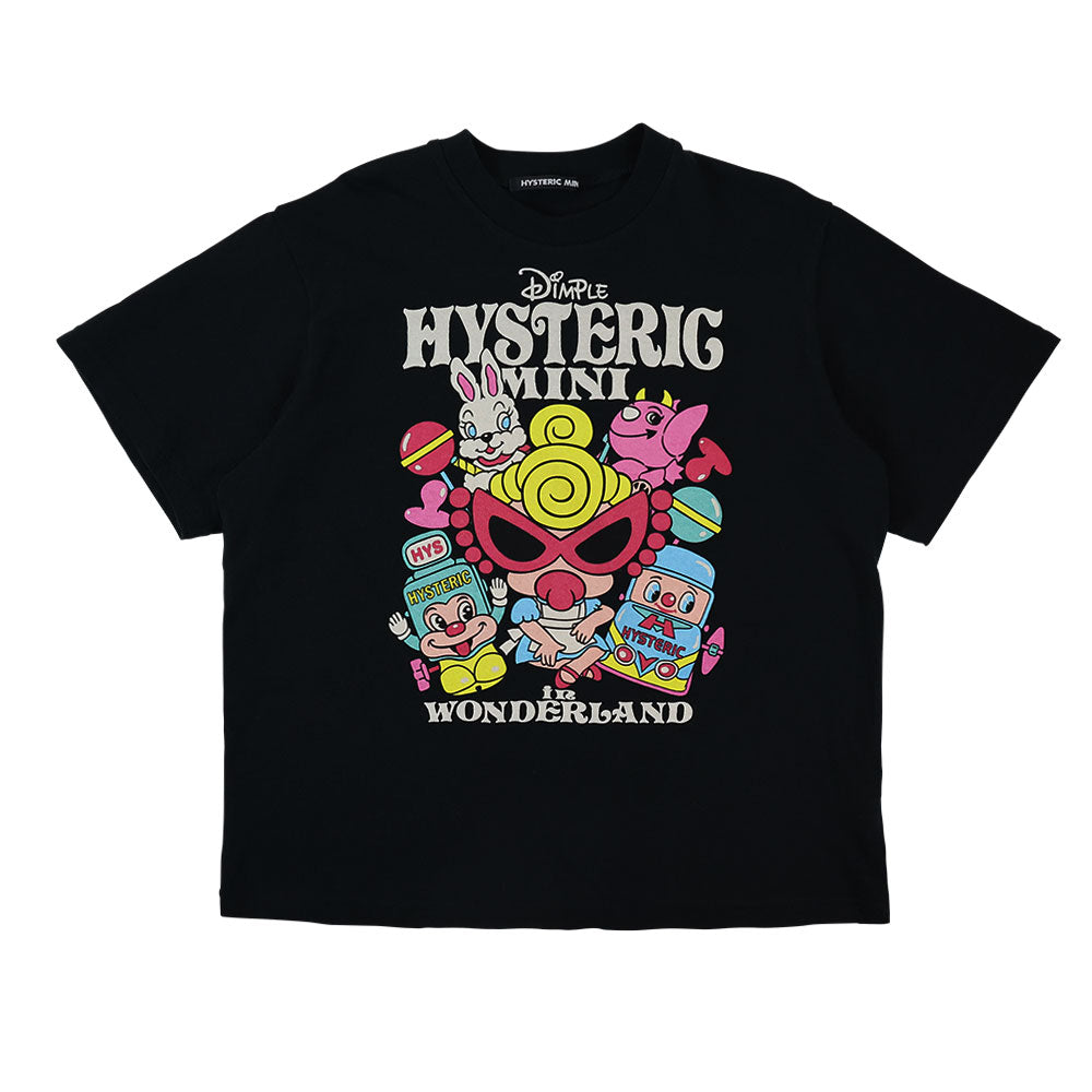 HYSTERIC MINI IN WONDERLAND WITH GLITTER LOGO BIG Tシャツ