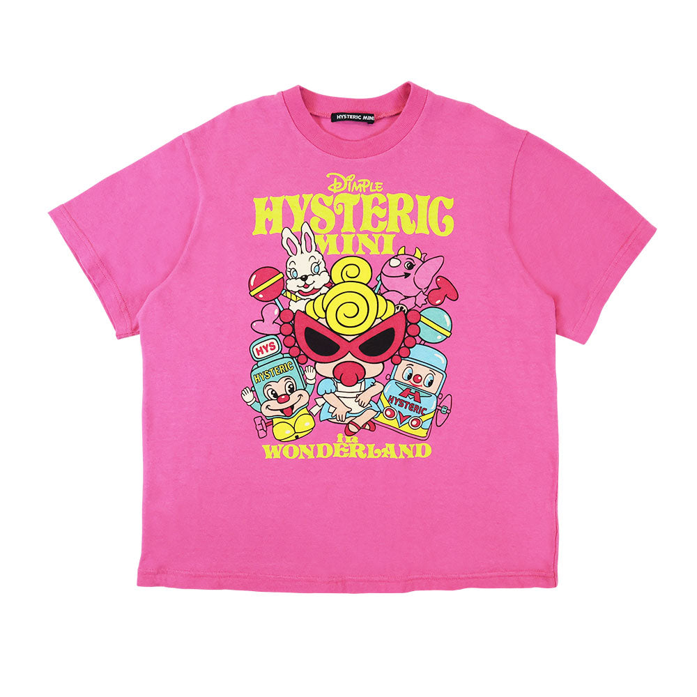HYSTERIC MINI IN WONDERLAND WITH GLITTER LOGO BIG Tシャツ