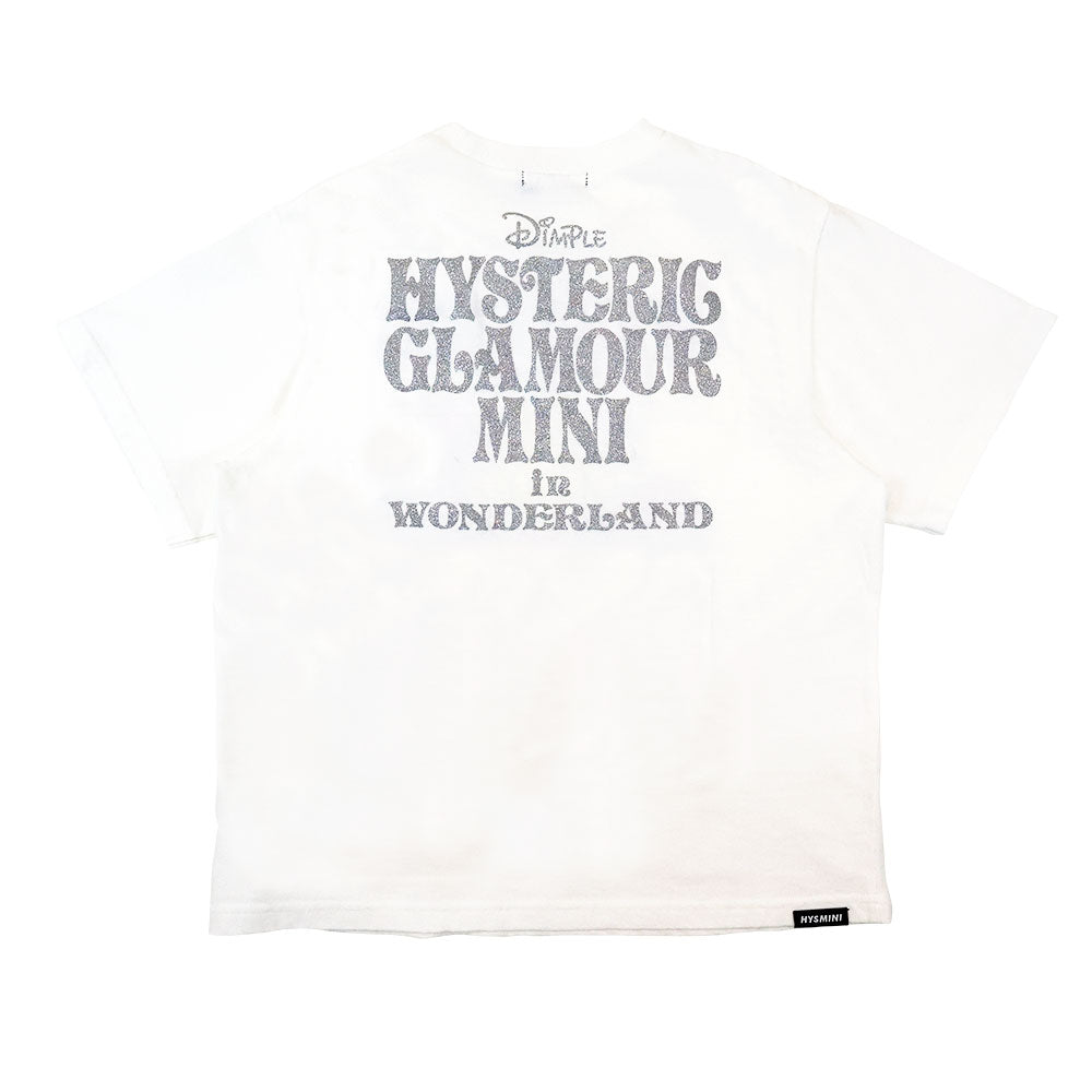 HYSTERIC MINI IN WONDERLAND WITH GLITTER LOGO BIG Tシャツ