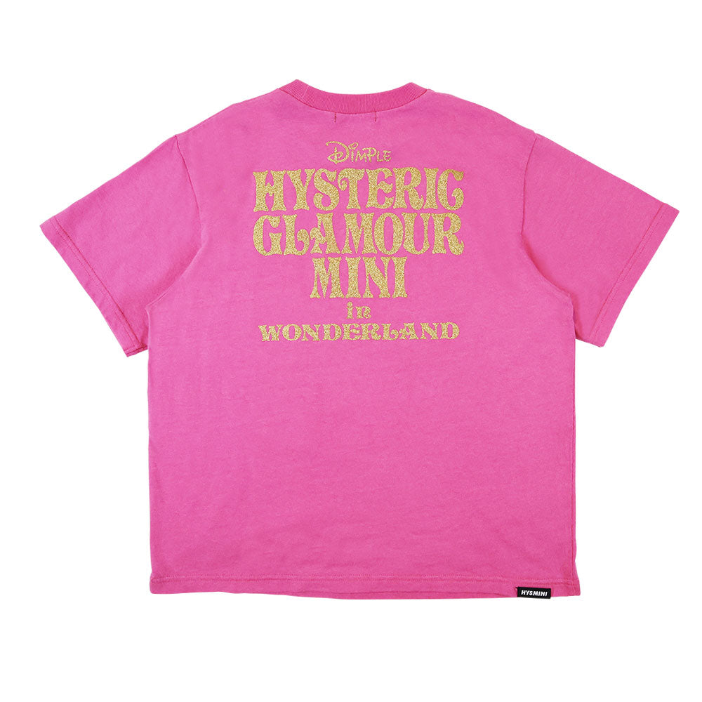 HYSTERIC MINI IN WONDERLAND WITH GLITTER LOGO BIG Tシャツ