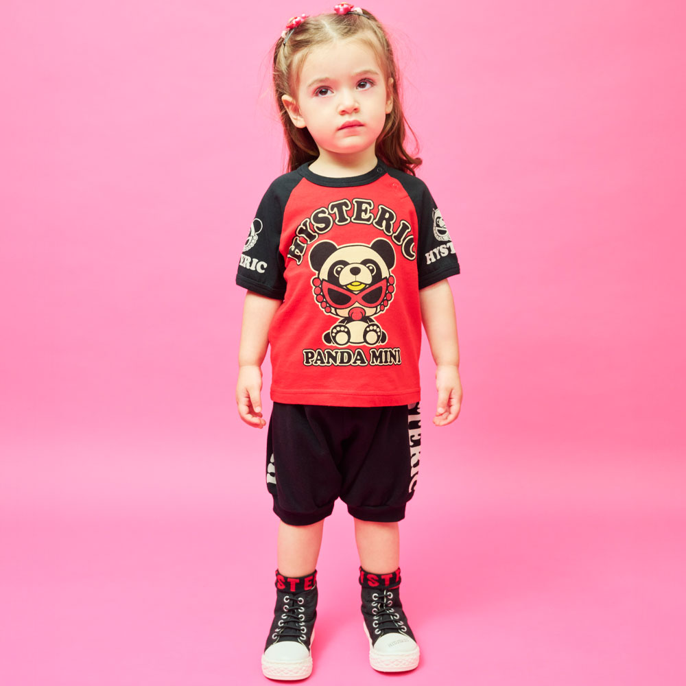 PANDA MINI ラグラン半袖Tシャツ