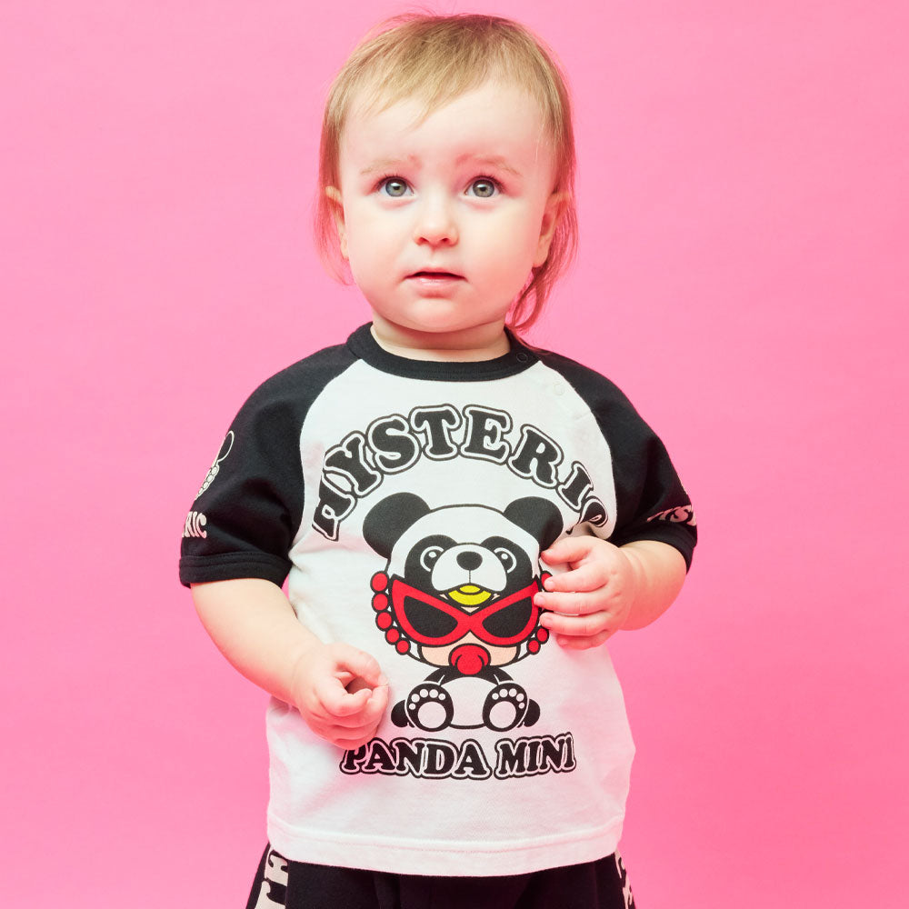 PANDA MINI ラグラン半袖Tシャツ