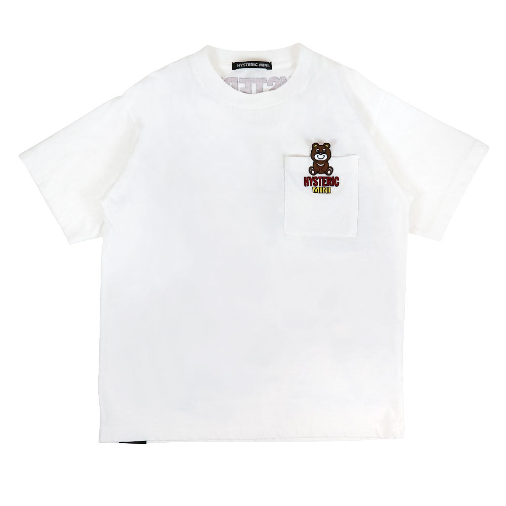 CAMP MINI刺繍 ポケット付き 半袖Tシャツ