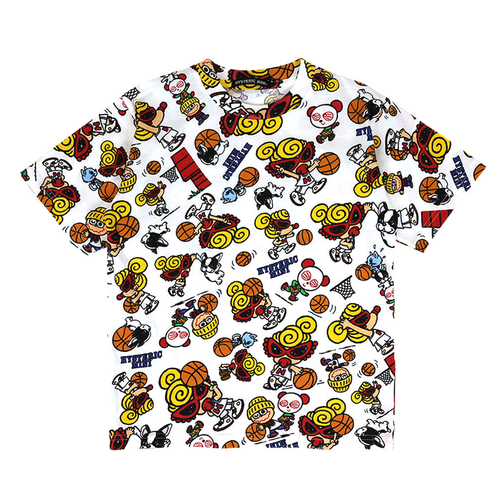 HYSTERIC MINI HOOPS総柄 半袖Tシャツ