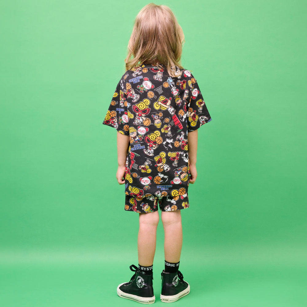 HYSTERIC MINI HOOPS総柄 半袖Tシャツ