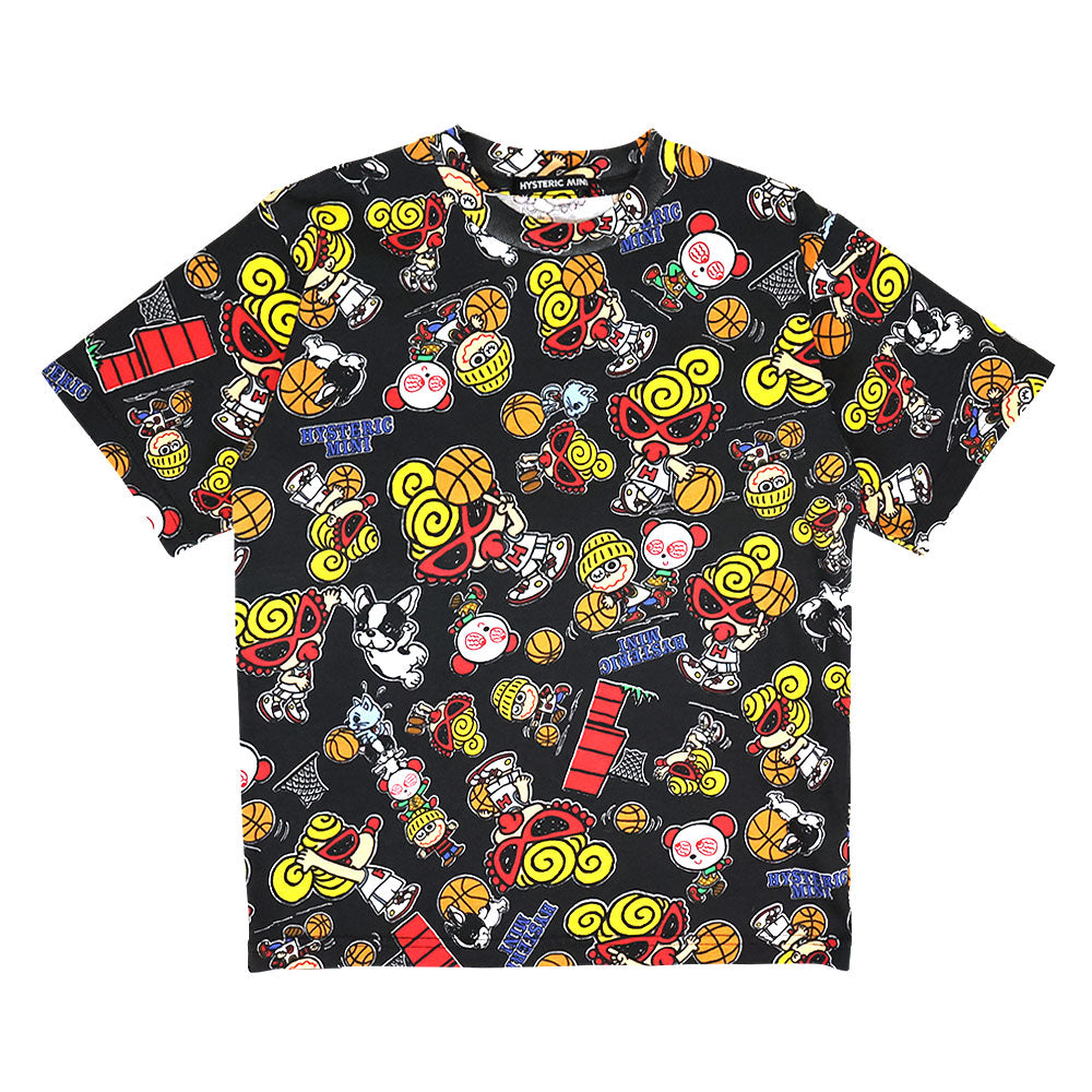 HYSTERIC MINI HOOPS総柄 半袖Tシャツ