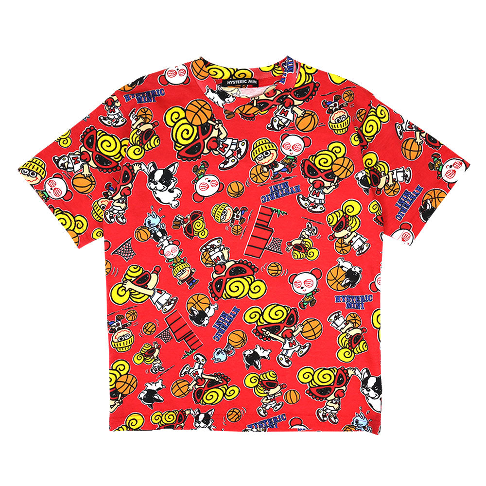 HYSTERIC MINI HOOPS総柄 半袖Tシャツ