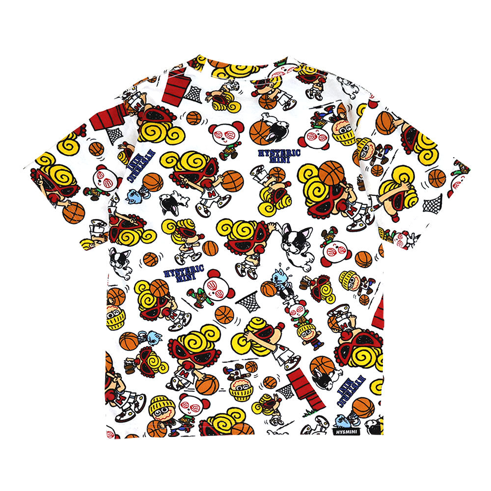HYSTERIC MINI HOOPS総柄 半袖Tシャツ
