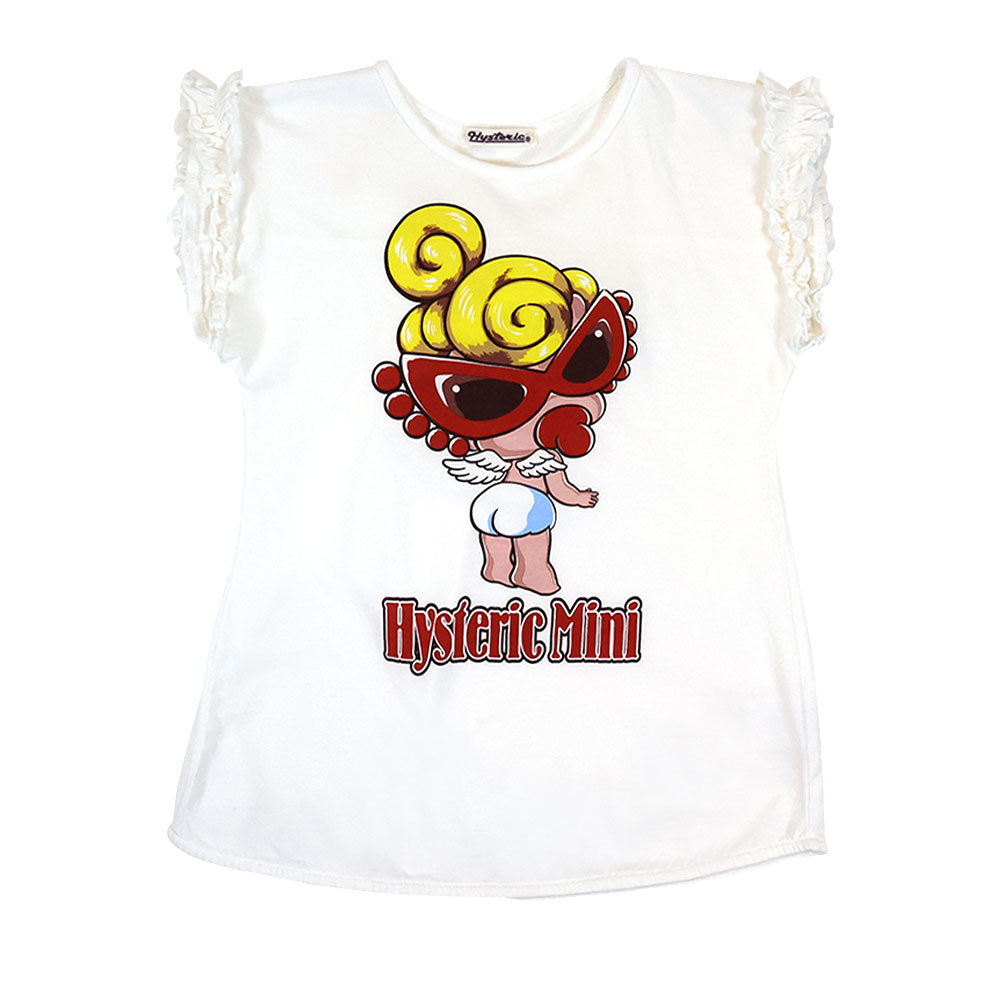 あ*ん様 《美品ヒステリックミニ エンジェルミニ 天使 羽付き 白 長袖Tシャツ 振り向き ANGEL MINI フリルスリーブ Tシャツ – Hystericmini OnlineStore