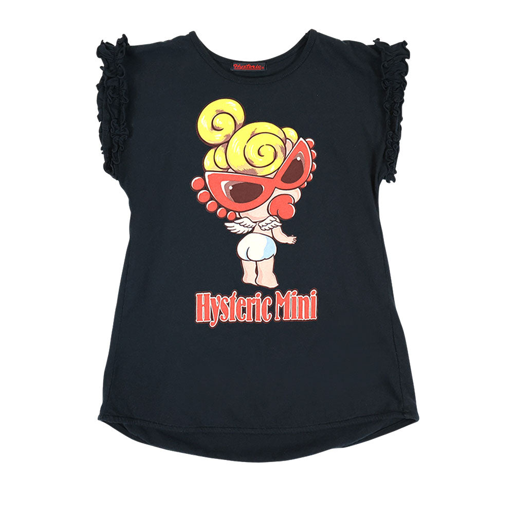 振り向き ANGEL MINI フリルスリーブ Tシャツ – Hystericmini OnlineStore