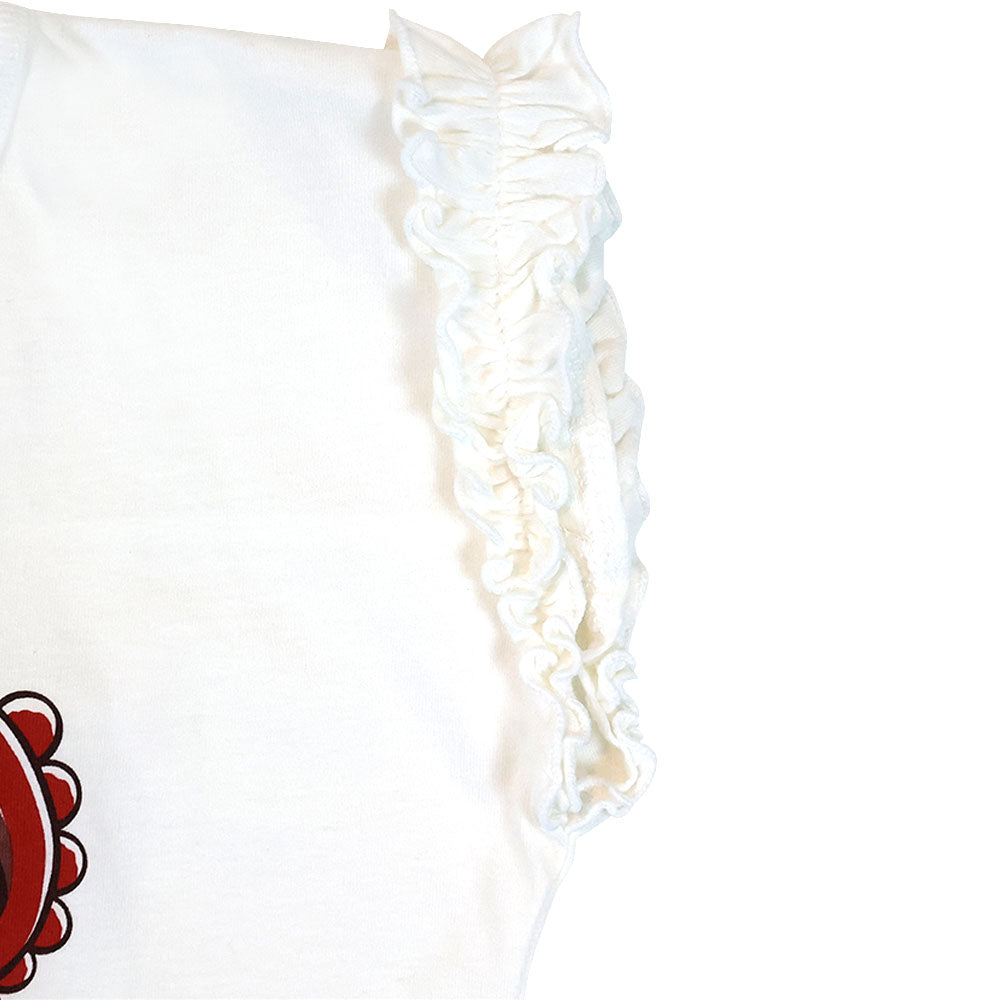 振り向き ANGEL MINI フリルスリーブ Tシャツ