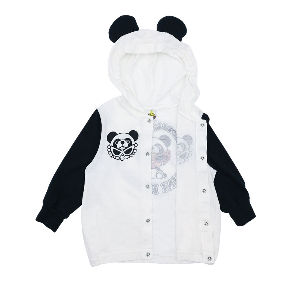 PANDA MINI 耳付きフード カーディガン