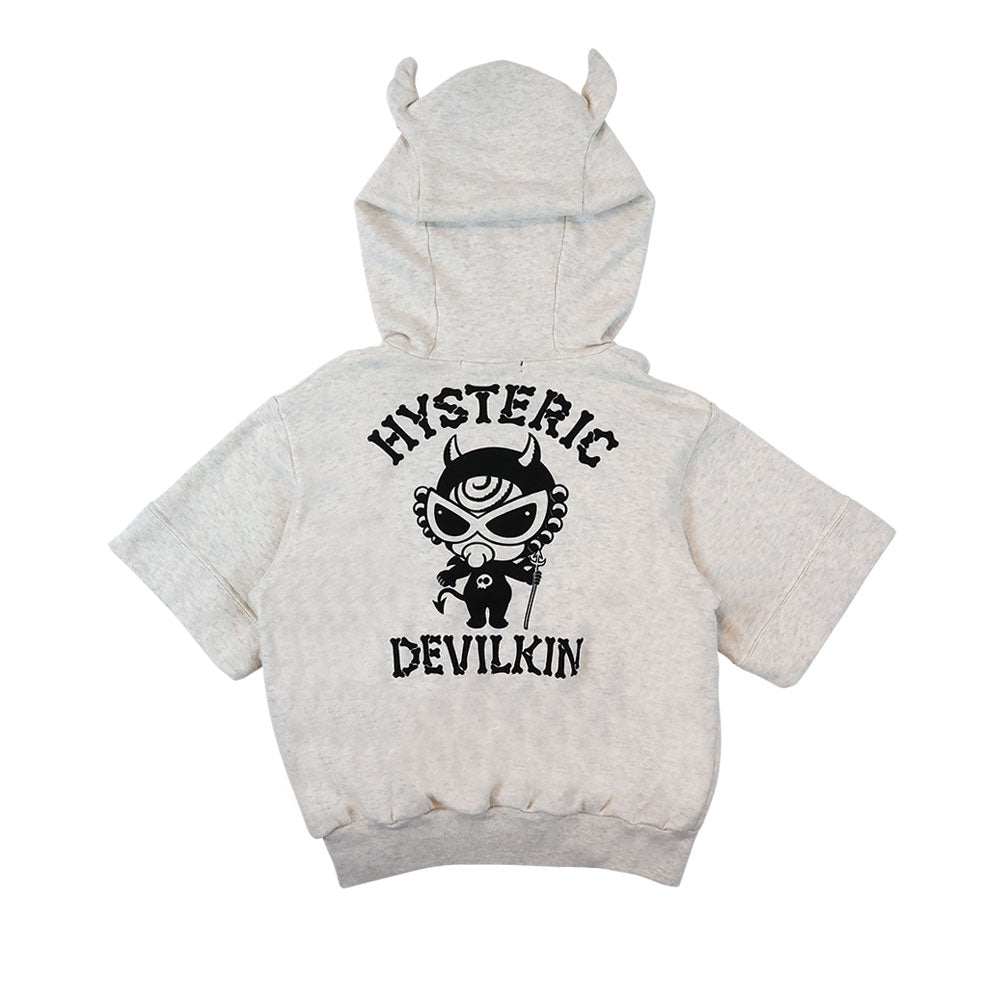 タグ付き　ヒステリックミニ　デビルキン半袖パーカー DEVILKIN つの付き 半袖裏毛 パーカー – Hystericmini OnlineStore