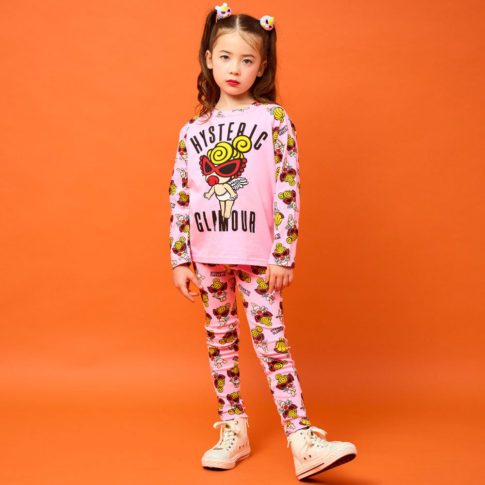 ANGEL MINI総柄 10分丈レギンス