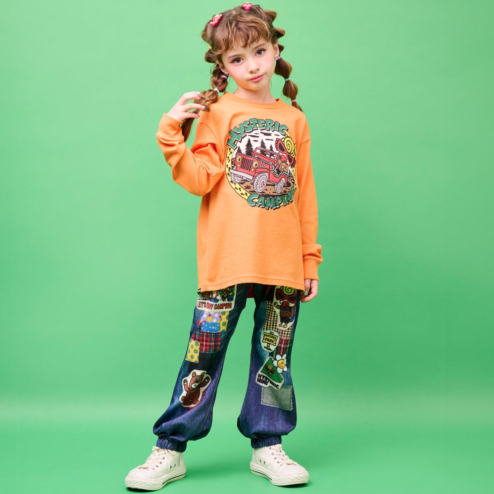 CAMP BEAR WITH MINI Like a denim Viscotex パンツ