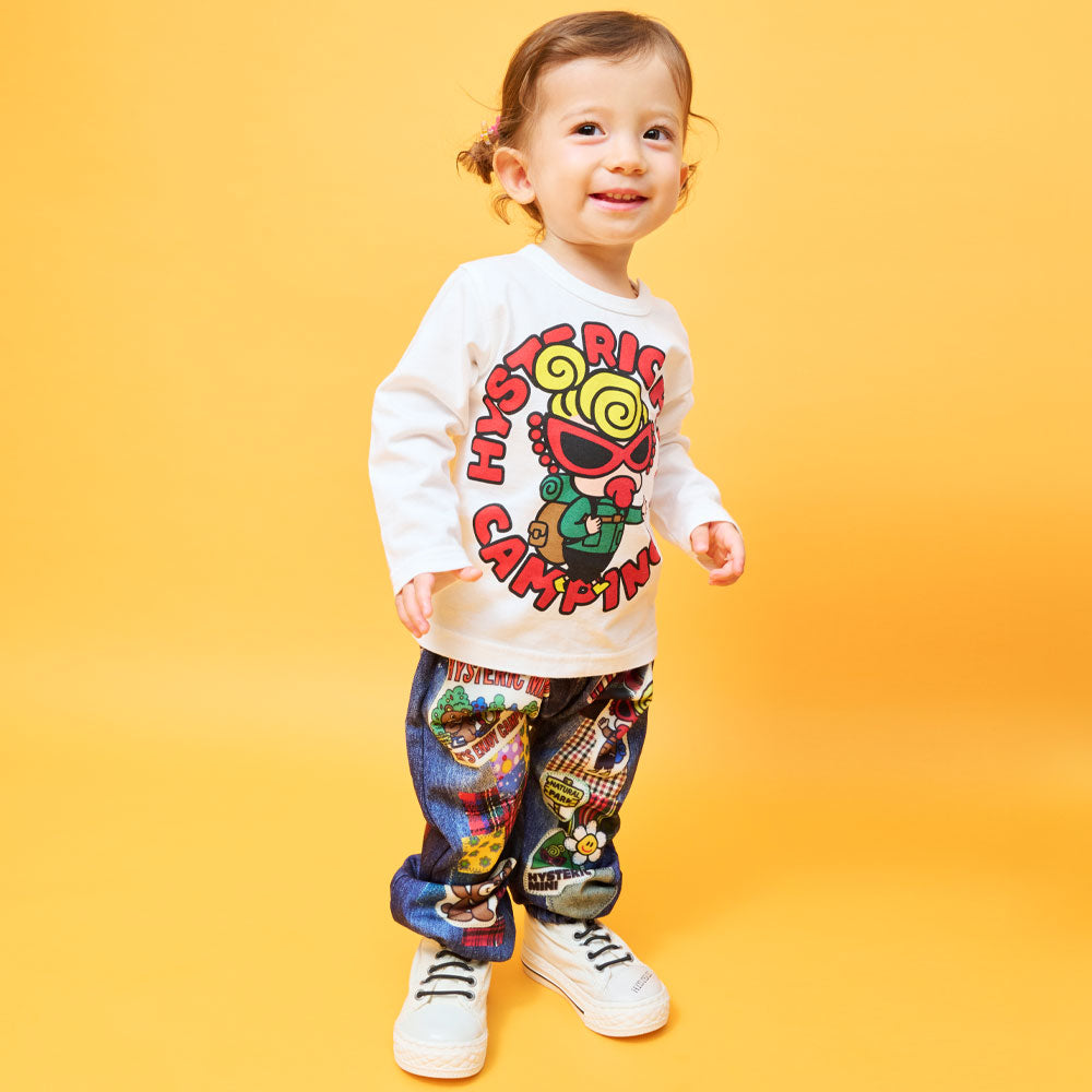 CAMP BEAR WITH MINI Like a denim Viscotex パンツ