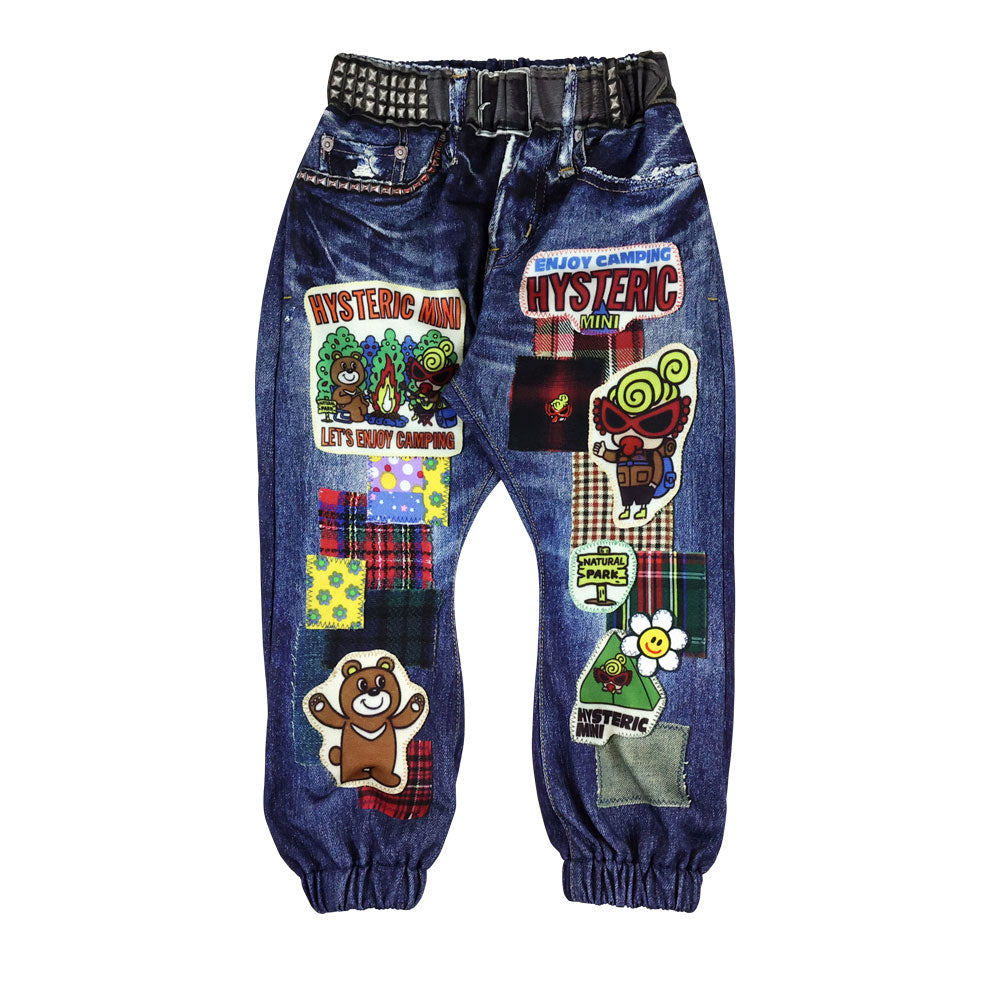 CAMP BEAR WITH MINI Like a denim Viscotex パンツ